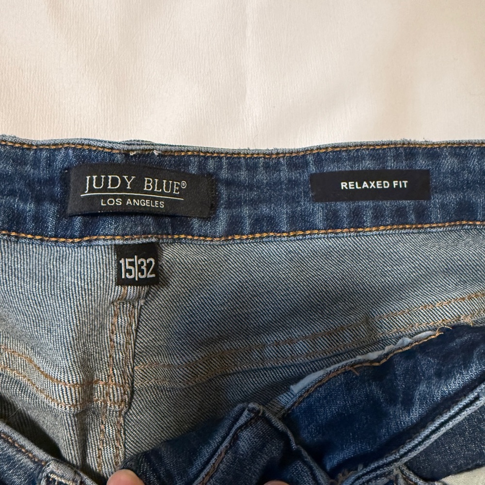 Judy Blue Relaxed Fit Jeans w/ Southwestern Side Stripe – Size 15/32 - Picture 2 of 9